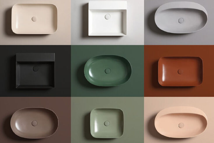 azzurra ceramica forma wash basins are made using a special spraying technique  17