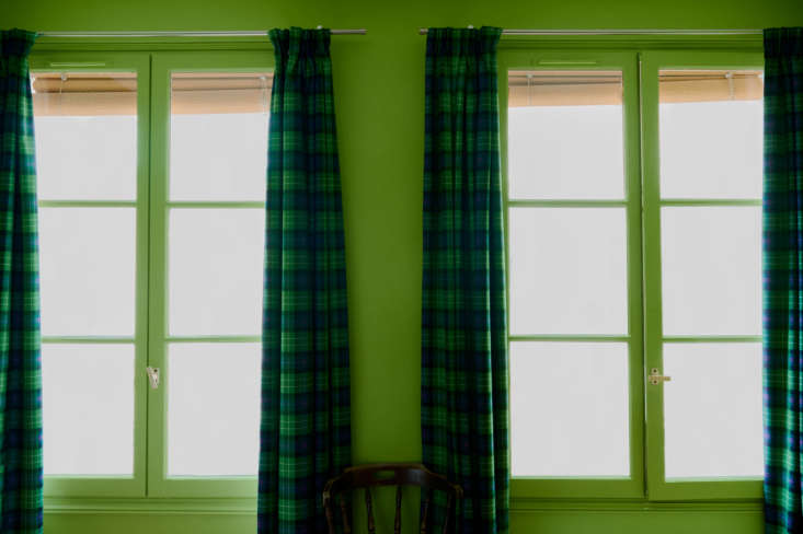 the pinch pleat tartan curtains were sourced readymade from the scotland shop:  23