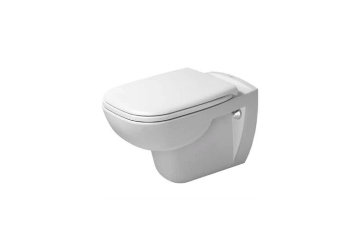 the duravit d code dual flush wall mounted toilet is modeled on the classic was 24