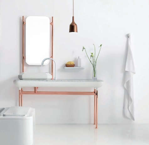 bisazza copper white bath