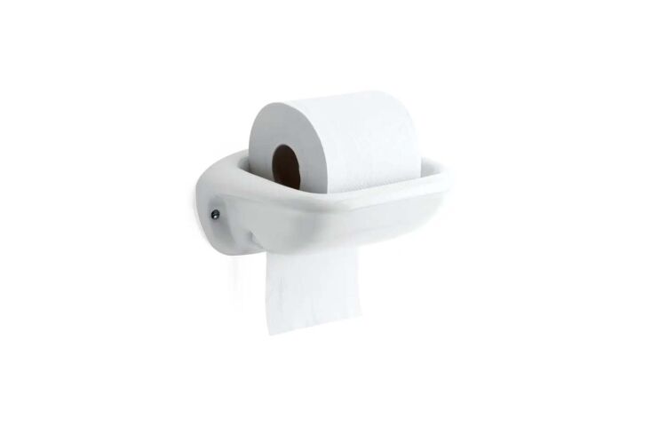 the manufactum china toilet roll holder in porcelain is \$37.90. 18
