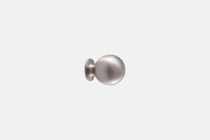 the ball cabinet knob comes in a range of finishes, from \$\16 at rejuvenation. 18