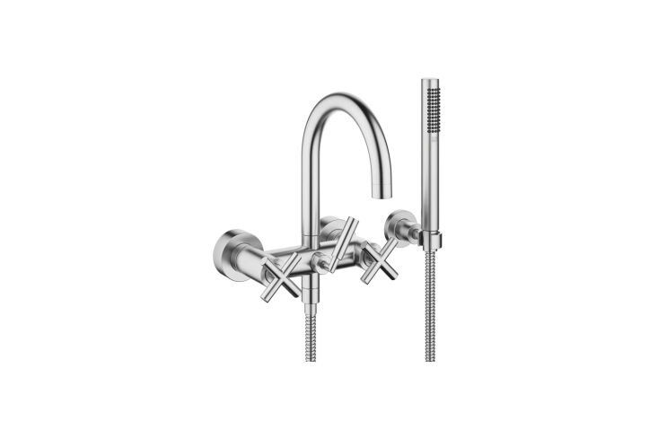 for a similar bath faucet, the dornbracht tara wall mounted tub mixer (\25\1338 25