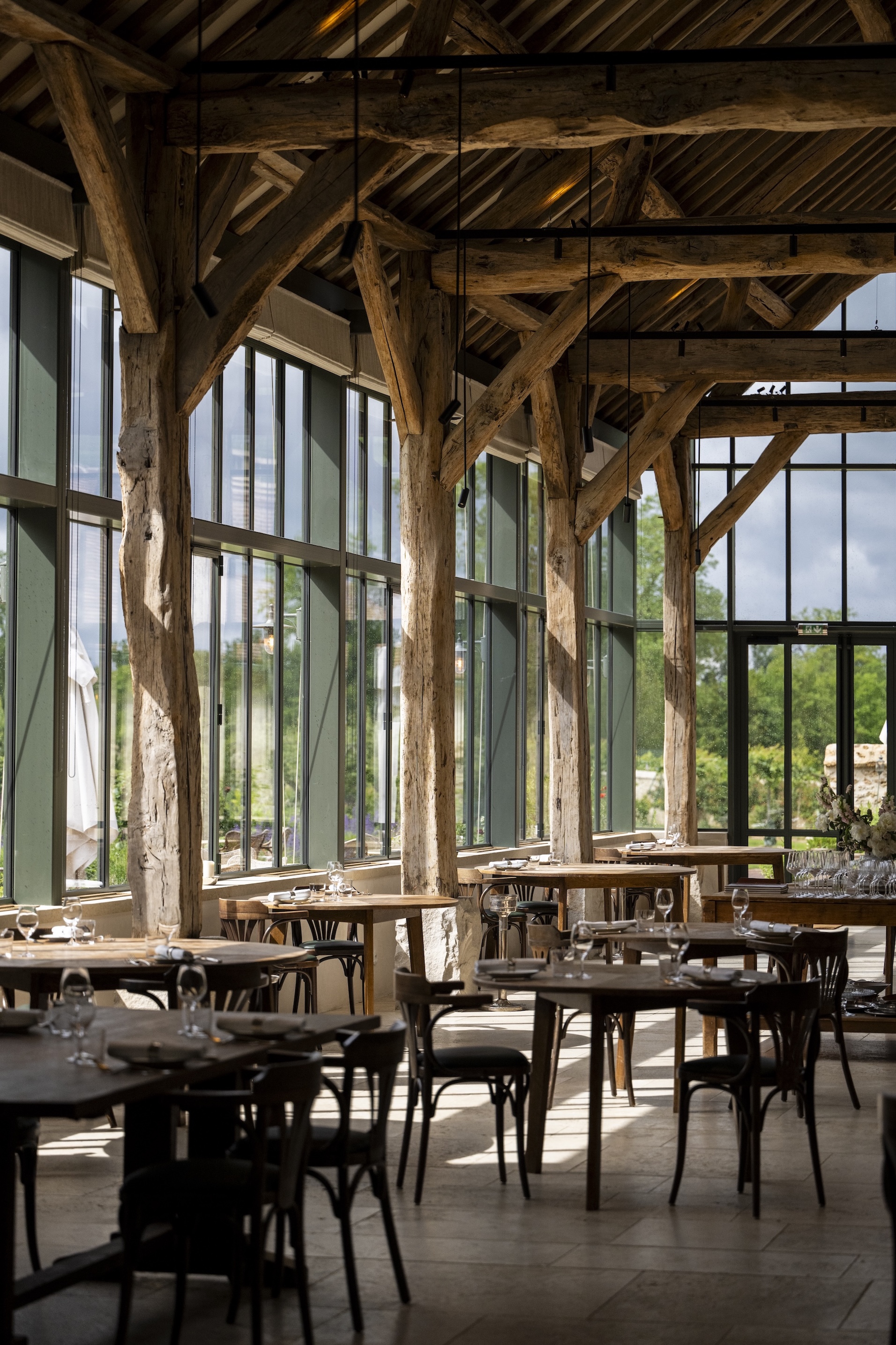 the 40 seat dining room occupies what had been an unused horse barn, which arti 19