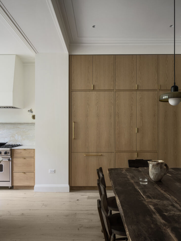 prior to the renovation, the kitchen was situated the basement level, as was tr 23