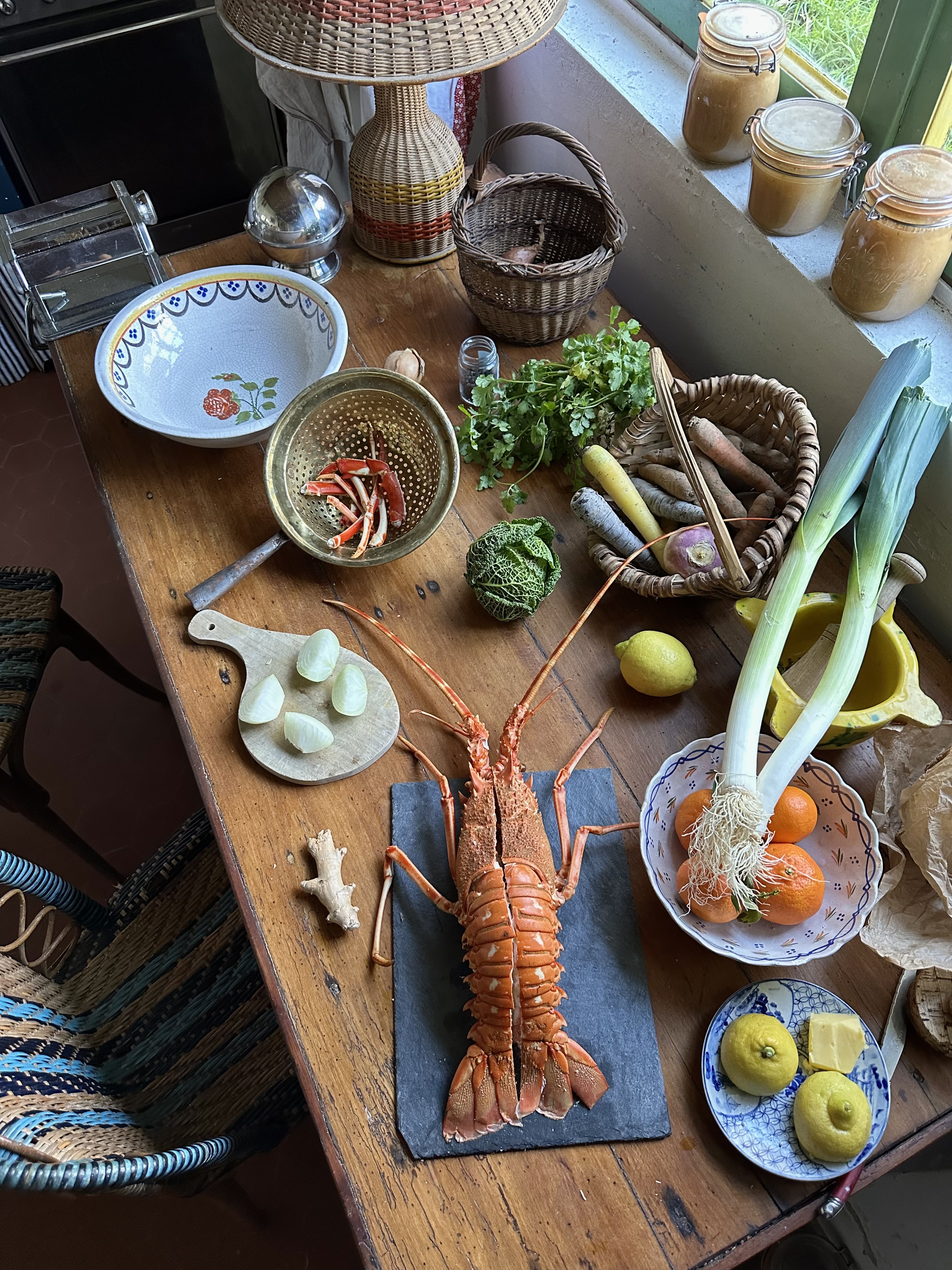 ingredients for lobster ravioli: \2\20;we were trying to make them as 23