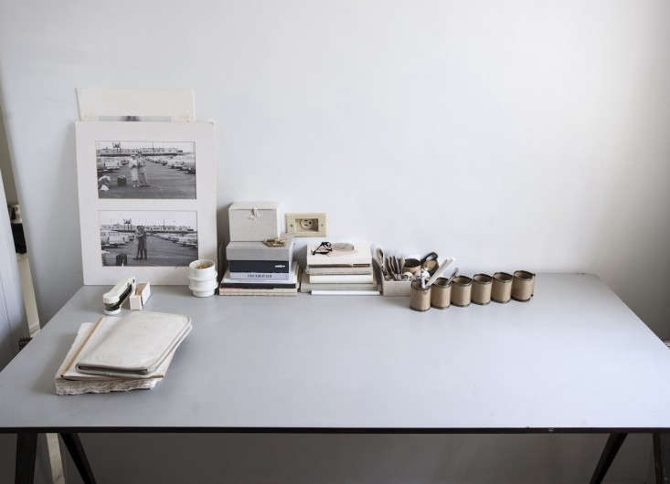 wim rieveld 1950s desk in designer michaela scherrer's guest room in la matthew 18