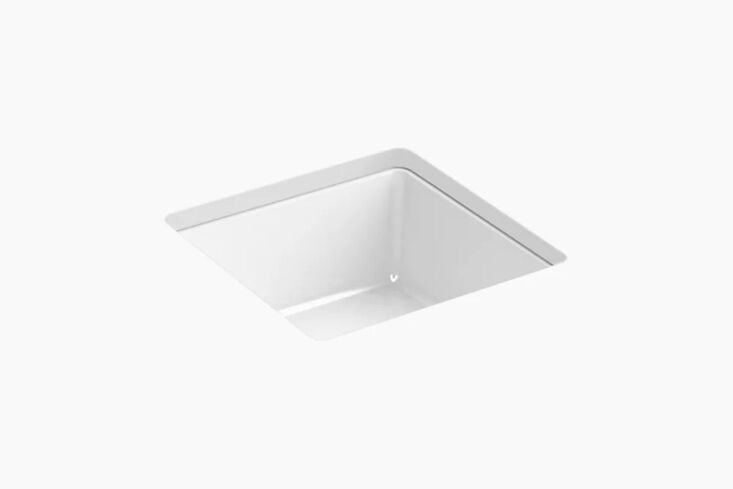 the kohler verticyl \13 inch square undermount bathroom sink is available in si 17