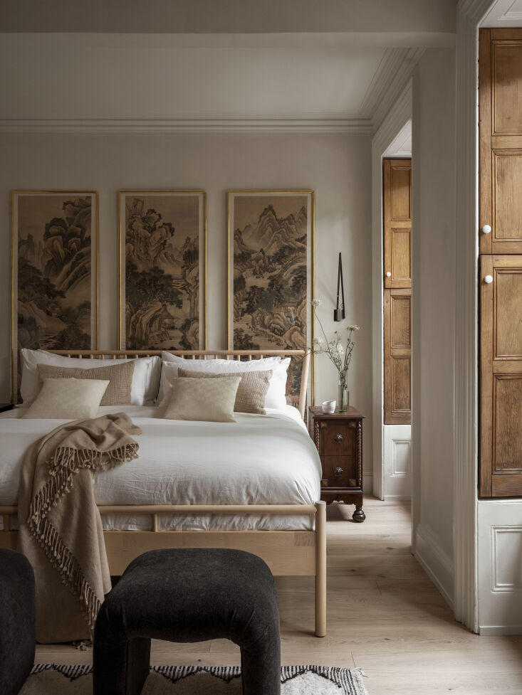 adrienne and stefan\2\17;s room has original wooden shutters that were r 30
