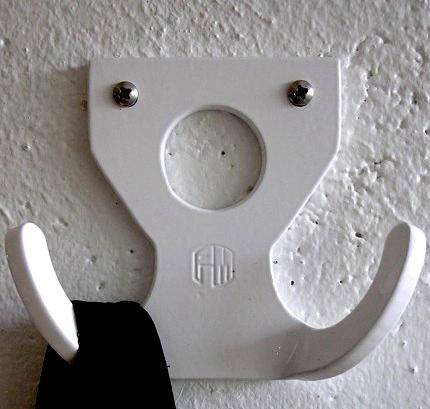 pm custom white coat hook