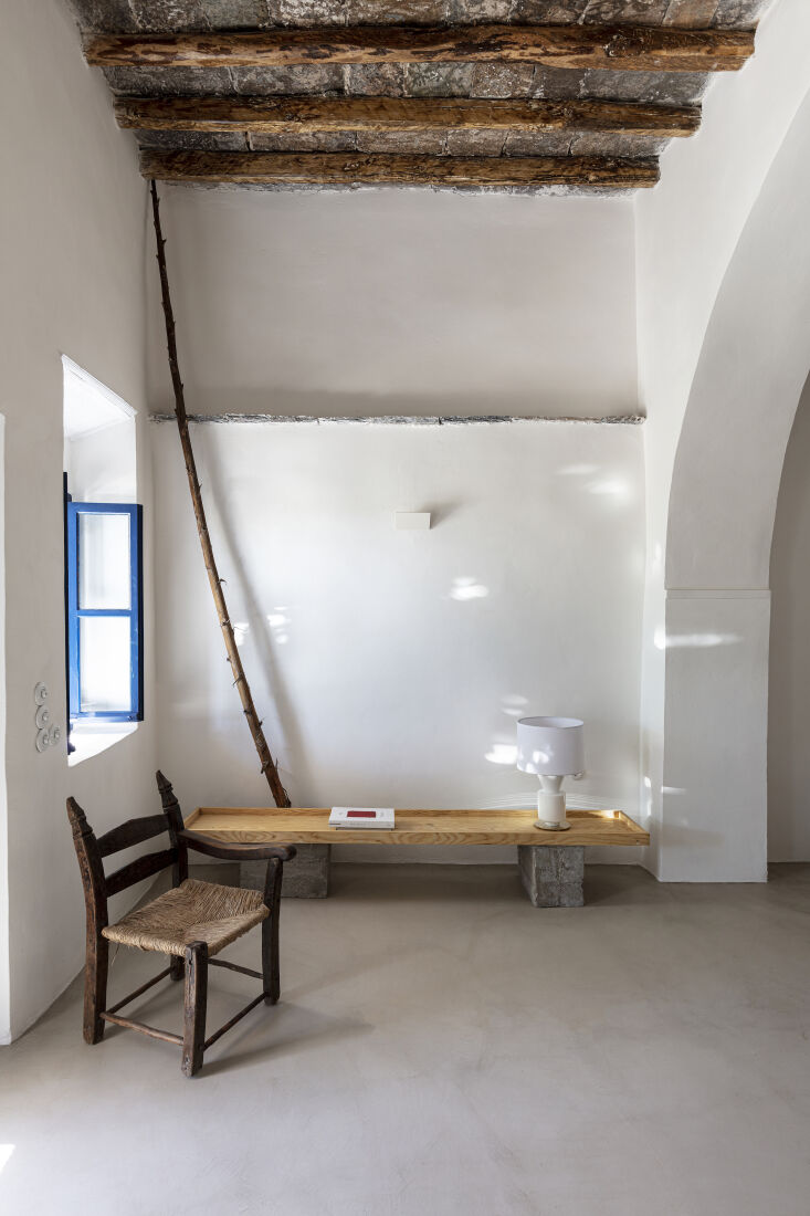 the rooms have tall ceilings with their original beams and reconstructed floors 20