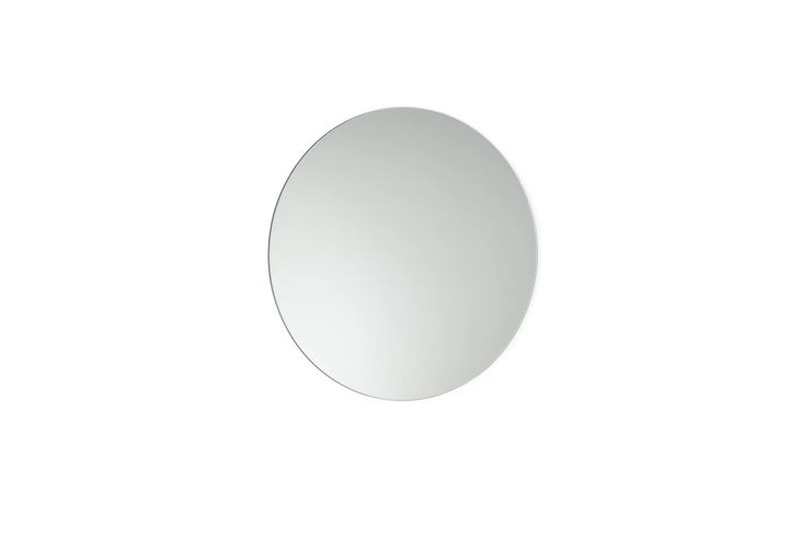 a similar round mirror is the room & board focus mirror; \$\199. 26