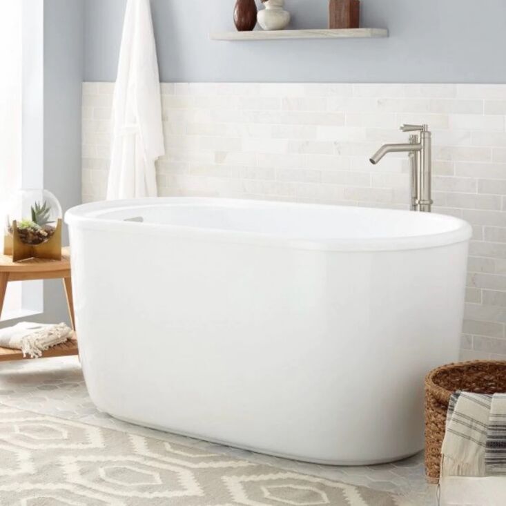signature hardware\2\17;s 55 inch vada acrylic soaking tub (faucet not i 23