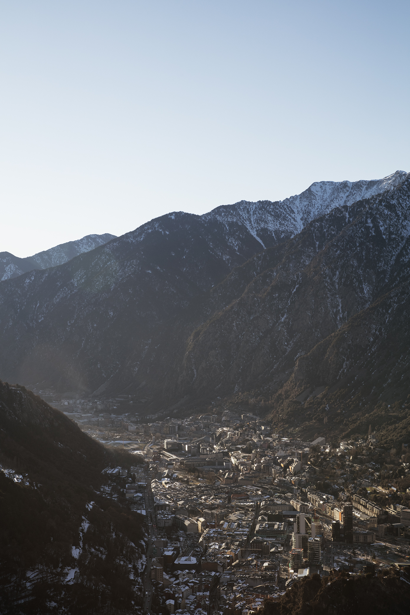 andorra la vella is sequestered in a valley on the south slopes of the pyrenees. 17