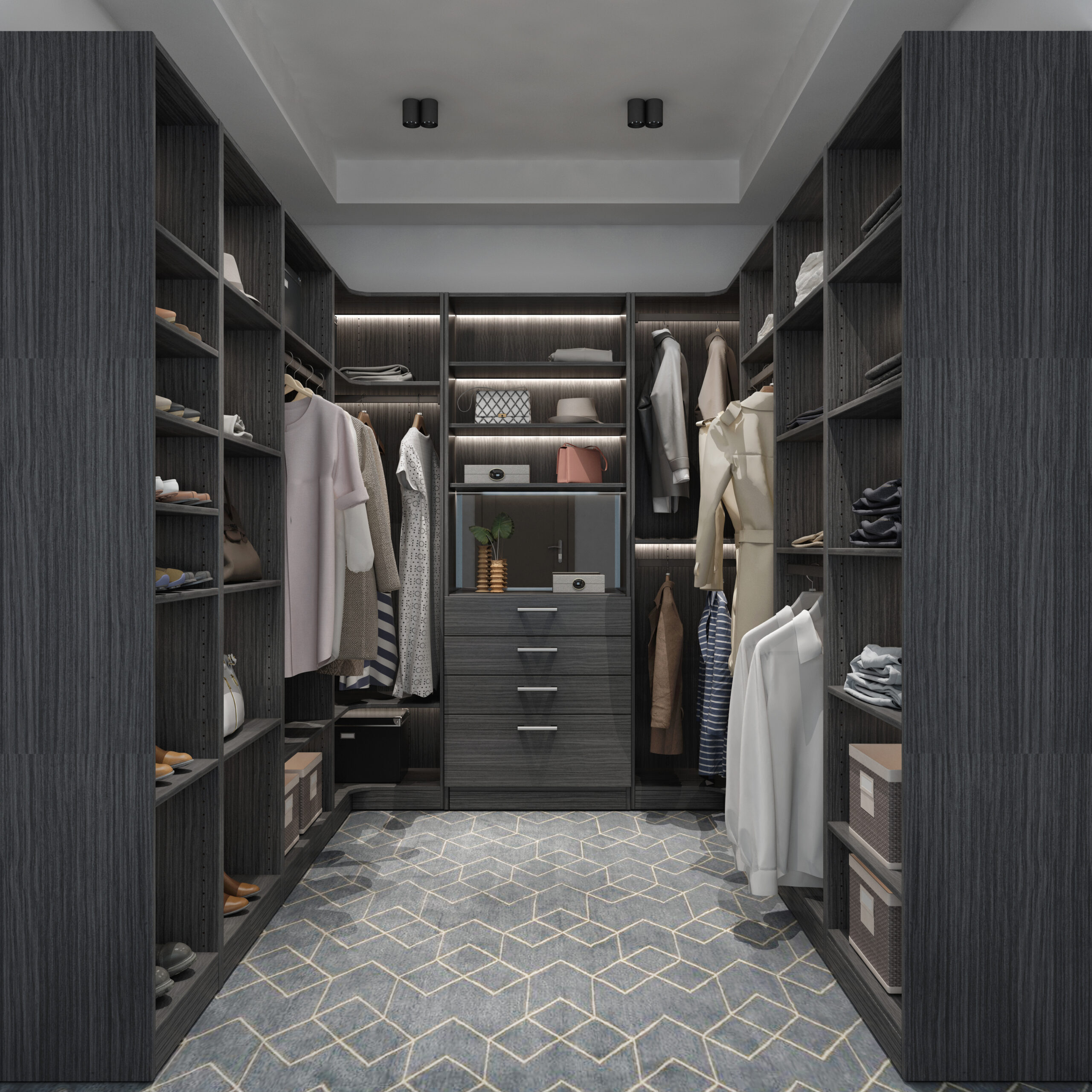 custom storage vs built in cabinets